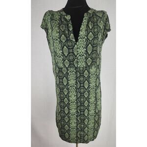 Anthropologie Dress Womens XS Rachel Snakeskin Print Tunic shift
